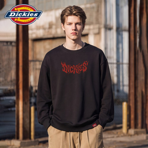Dickies男秋季休闲宽松圆领卫衣