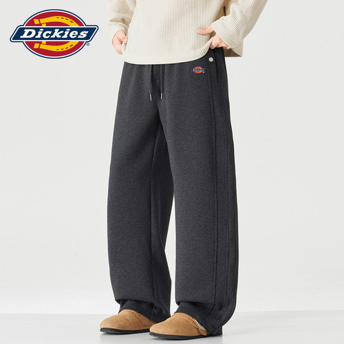 Dickies纹拼接抽绳垂感针织卫裤