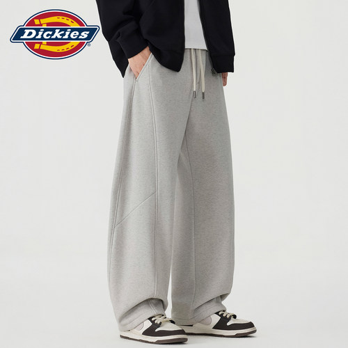 Dickies宽松阔腿弯刀裤针织卫裤