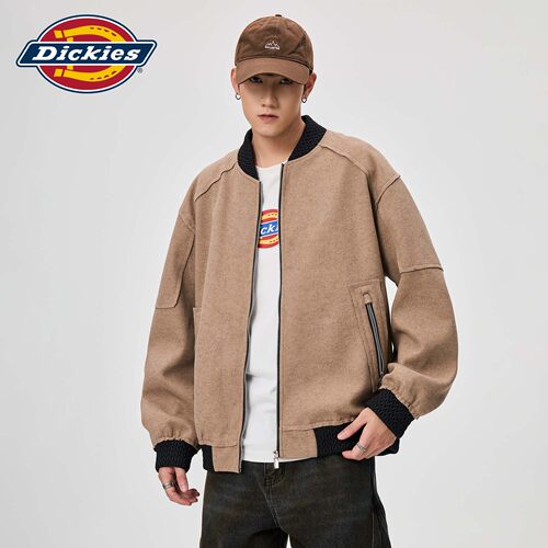 Dickies潮牌拼接撞色长袖夹克男