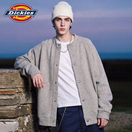 Dickies男秋季宽松休闲毛衣外套