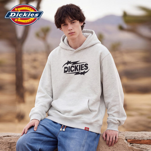 Dickies男秋季美式休闲连帽卫衣