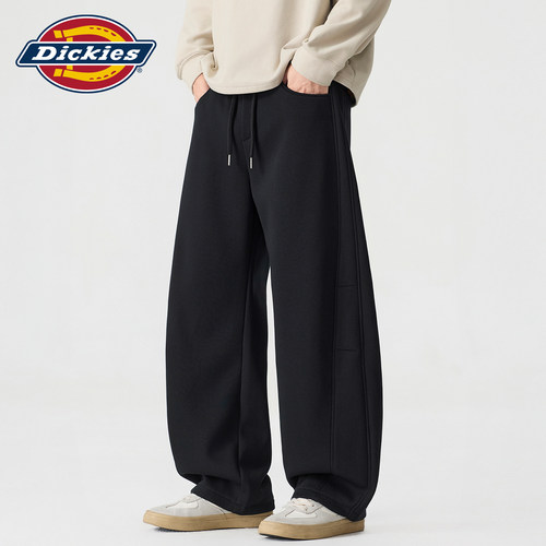 Dickies宽松弯刀系绳针织卫裤子