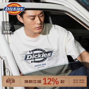 Dickies迪凯斯2026年春夏季 T恤男女J 大LOGO印花速干透气印花短袖