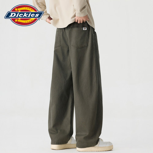 Dickies莱赛尔阔腿弯刀休闲裤