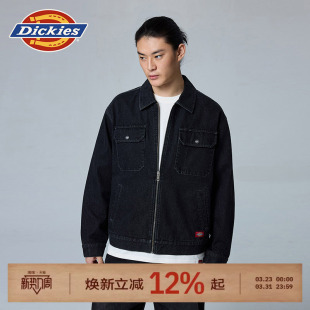 Dickies帝酷适26春秋宽松休闲多口袋牛仔工装 底特律夹克外套男女J
