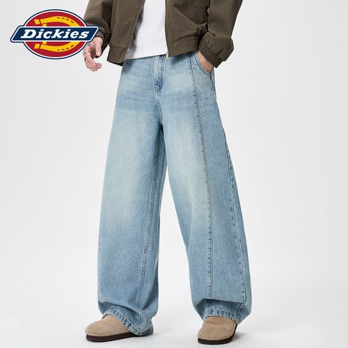 Dickies男秋季宽松垂感牛仔长裤