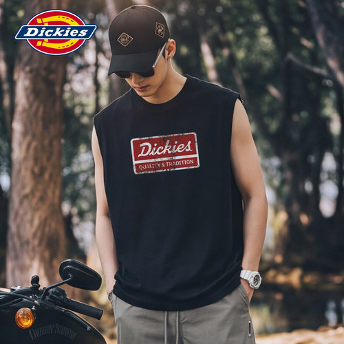 Dickies帝酷适黑色坎肩背心男