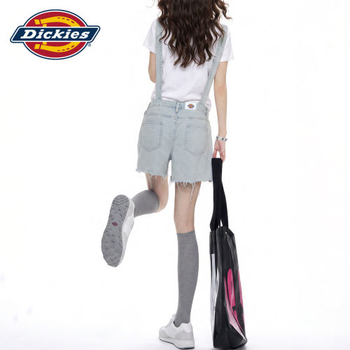 Dickies帝酷适美式牛仔背带短裤Y