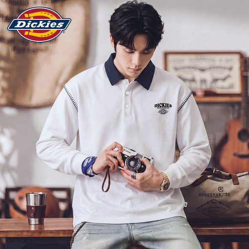 Dickies新款撞色翻领POLO衫卫衣