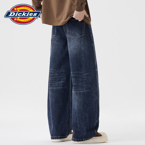 Dickies解构拼接水洗垂感牛仔裤