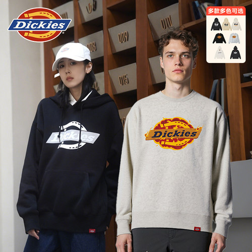 Dickies帝酷适2025年秋冬新款印花宽松休闲圆领&连帽卫衣