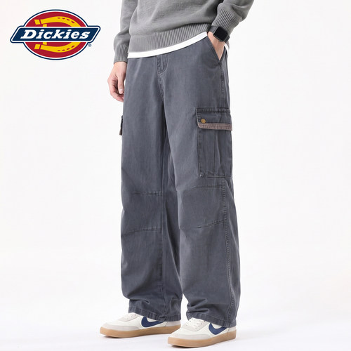 Dickies宽松直筒阔腿梭织工装裤