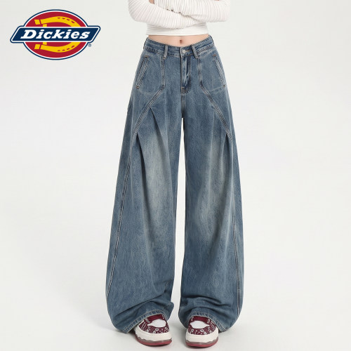 Dickies帝酷适美式弯刀牛仔裤女Y