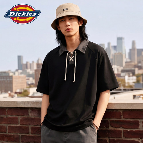 Dickies翻领夏季短袖T恤
