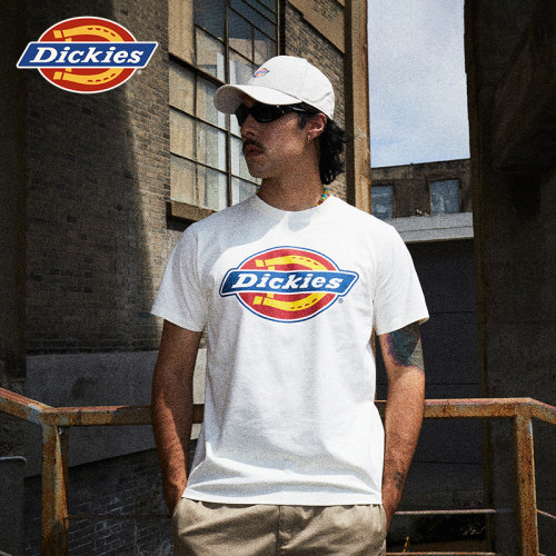 Dickies经典三色牛领标logo卫衣