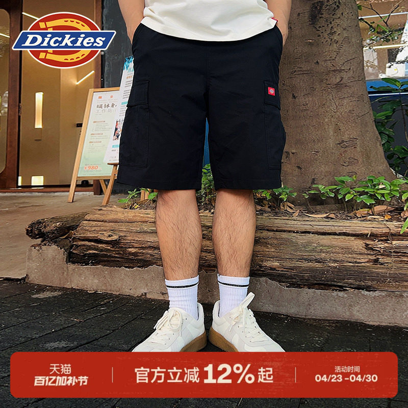 Dickies帝酷适26春夏款休闲宽松多口袋工装短裤松紧腰围男女情侣J