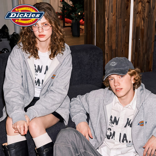 Dickies美式潮流连帽开衫卫衣男