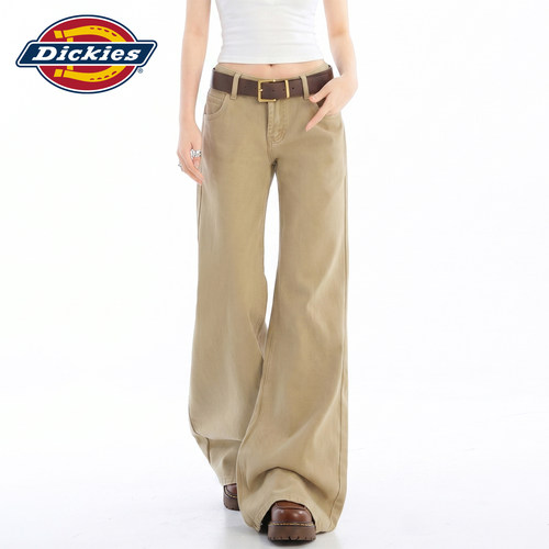 Dickies帝酷适微喇低腰牛仔裤女Y