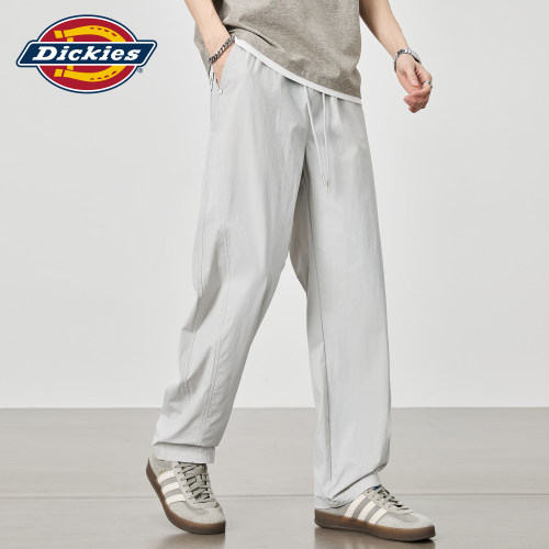Dickies帝酷适直筒弯刀休闲裤男2026夏季新款潮流宽松阔腿长裤子M