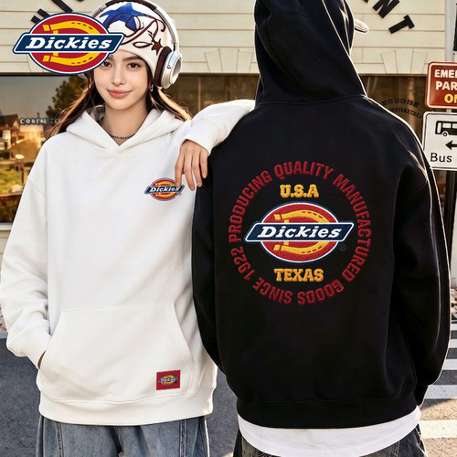 Dickies品牌万针刺绣LOGO卫衣男