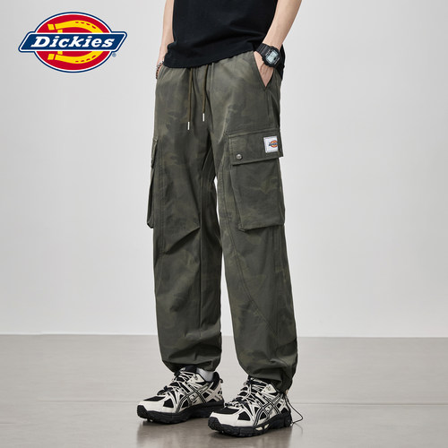Dickies帝酷适工装裤男新款夏季潮牌美式迷彩高街多口袋伞兵裤子M