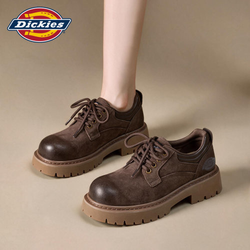 Dickies复古厚底系带牛津女鞋
