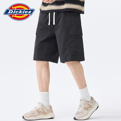 Dickies抽绳设计宽松休闲短裤