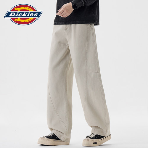 Dickies解构拼接直筒梭织休闲裤