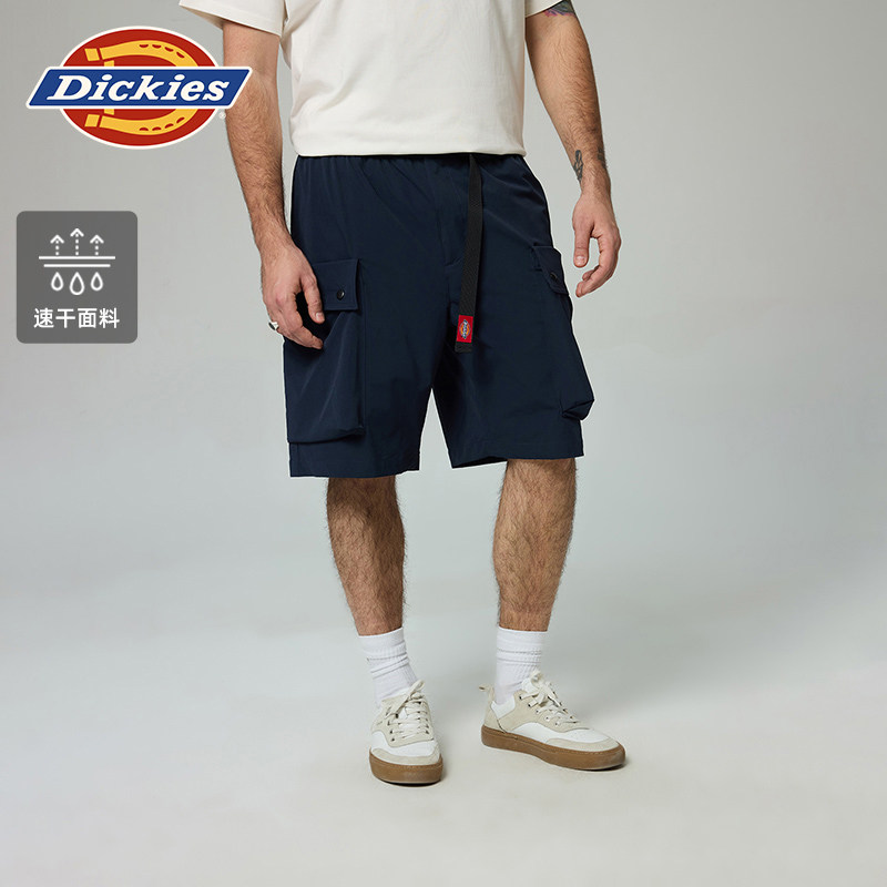 Dickies帝酷适25春夏新弹力尼龙多口袋橡筋腰头腰带短裤男女情侣,男装,短裤,淘宝优惠券,粉丝福利购,淘宝优惠卷