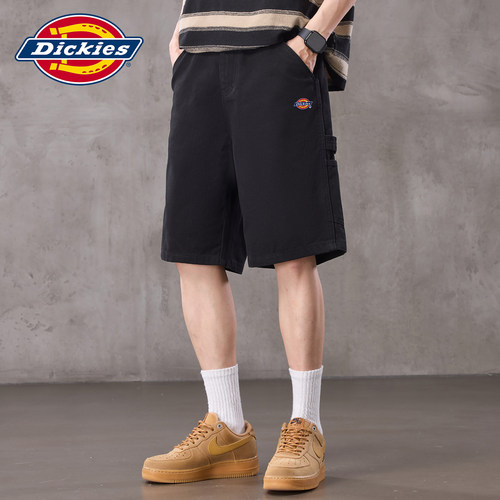 Dickies透气宽松牛仔短裤男士