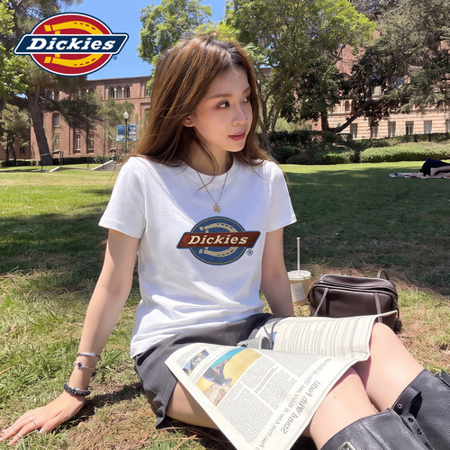 Dickies抗菌正肩宽松短袖T恤女