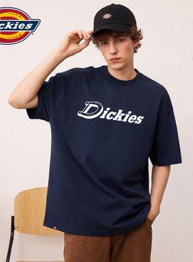 Dickies重磅纯棉短袖T恤男2026夏季新款宽松美式休闲大码体恤潮A