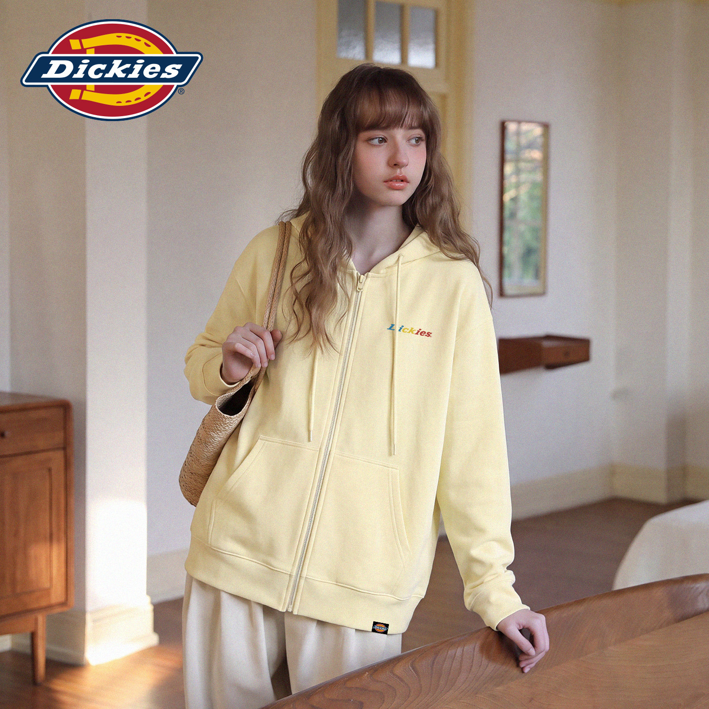 Dickies毛圈宽松开衫卫衣女款图片