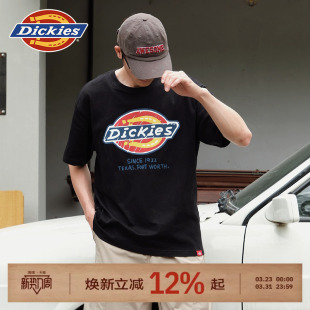 Dickies帝酷适25春夏新经典 T恤男女情侣内搭J 三色大logo印花短袖
