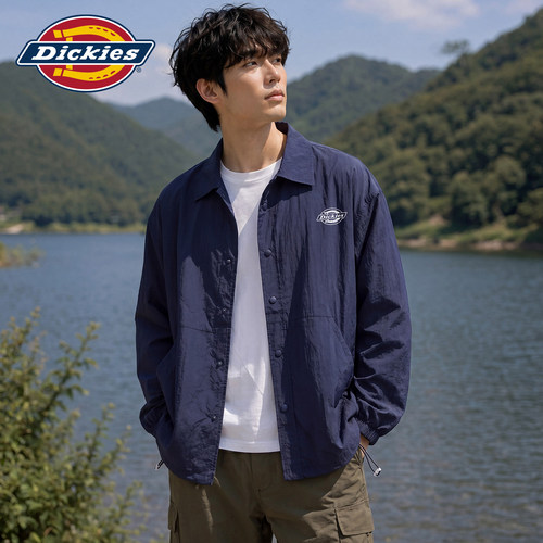 Dickies纽扣翻领插袋长袖防晒衣