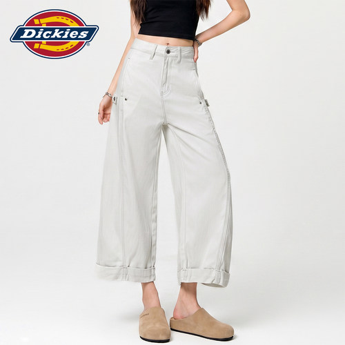 Dickies帝酷适天丝八分牛仔裤女Y