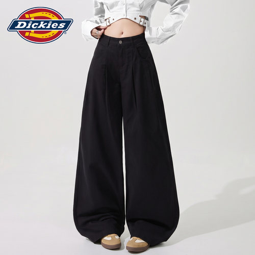 Dickies帝酷适复古阔腿牛仔裤女Y