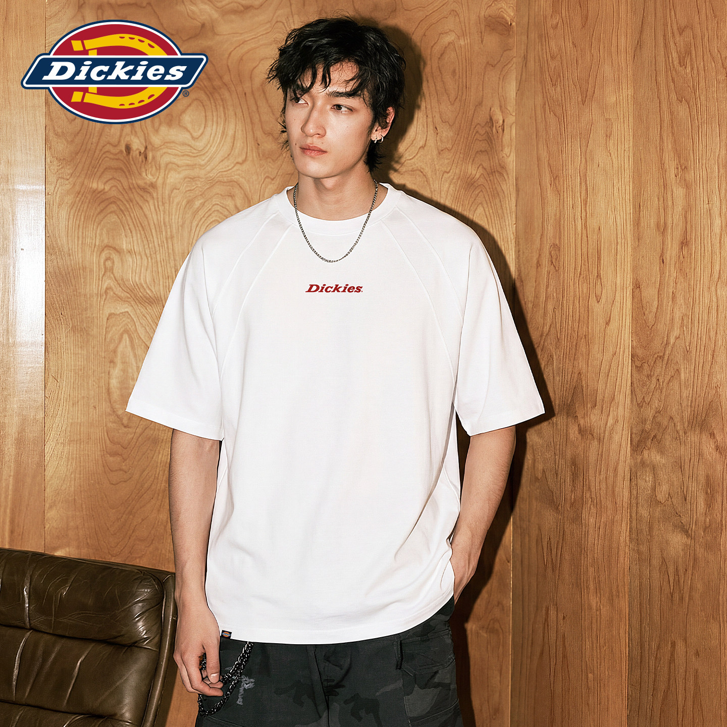 Dickies美式曼巴棉圆领短袖男2026夏季新款痞帅高街重磅半袖T恤A