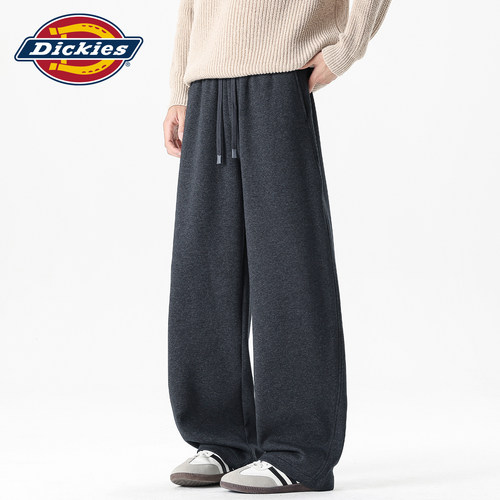 Dickies直筒抽绳垂感针织卫裤