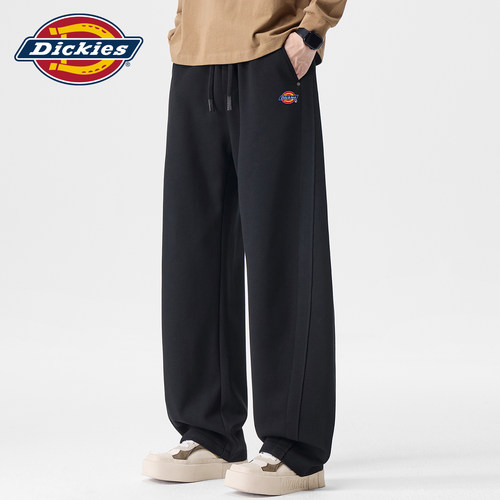 Dickies直筒抽绳垂感针织卫裤