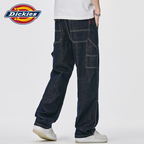 Dickies潮牌宽松直筒弯刀长裤子