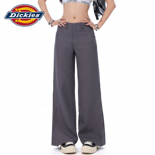 Dickies帝酷适低腰微喇西装裤女Y