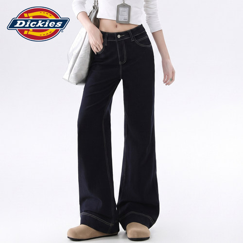 Dickies帝酷适复古微喇牛仔裤女Y