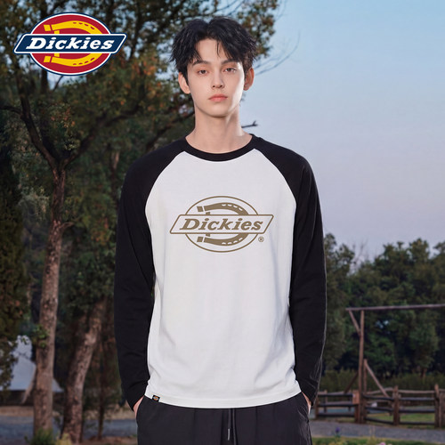 dickies美式撞色长袖t恤男春季