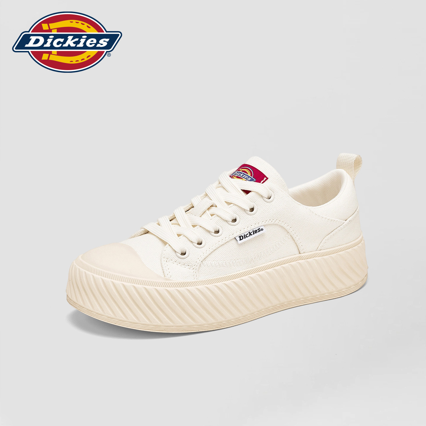 Dickies厚底学院风女帆布鞋图片