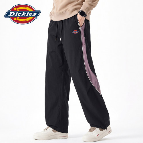Dickies抽绳拼接撞色梭织休闲裤