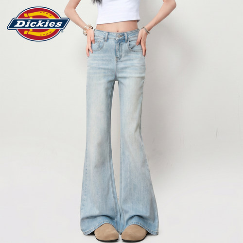 Dickies帝酷适复古微喇牛仔裤女