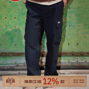 男女情侣同款 Dickies帝酷适2026年春秋款 多口袋宽松休闲直筒裤