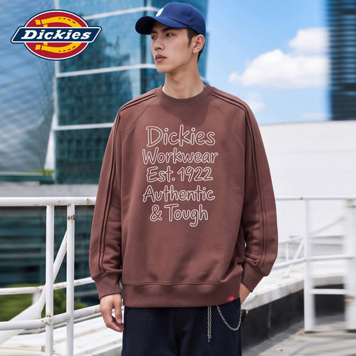 Dickies男秋季美式潮牌圆领卫衣